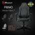 Arozzi Primo Premium Woven Fabric Gaming/Office Chair Built in Lumbar Support Chair - Black w/ Grey Logo