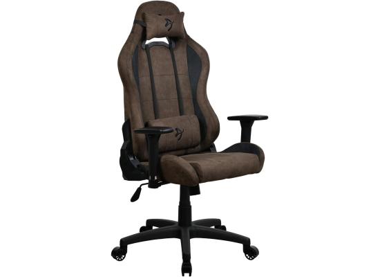 Arozzi Torretta Premium Super Soft (2023) Upholstery Fabric Unique Velvety Texture Breathable Fluid-Repellant Ergonomic Design for Office & Gaming Chair - Brown