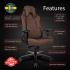 Arozzi Vernazza Supersoft Upholstery Material has a Unique Velvety Texture That is Fluid-Repellant & Breathable Memory Foam Lumbar Support 4D Armrest - Bordeaux
