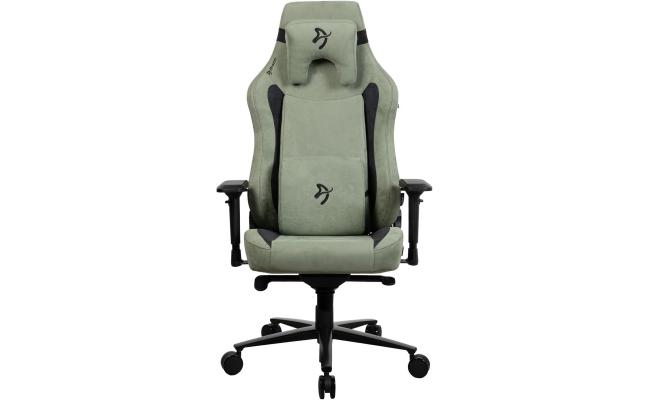 Arozzi Vernazza Supersoft XL Upholstery Material has a Unique Velvety Texture That is Fluid-Repellant & Breathable Memory Foam Lumbar Support 4D Armrest Support 170kg - Forest