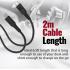 Promate PowerLink-CC200 USB-C Fast-Charging USB-C to Type-C Cable 60W Power Delivery 480Mbps Data Transfer 200cm Anti-Tangle Silicone Cord