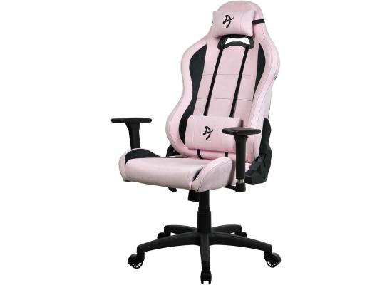 Arozzi Torretta Premium Super Soft (2023) Upholstery Fabric Unique Velvety Texture Breathable Fluid-Repellant Ergonomic Design for Office & Gaming Chair - Pink