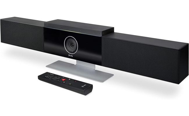 Poly Studio 4K USB Video Conference System Camera/Mic/Speaker Small & Medium Conference Rooms Presenter Tracking NoiseBlock AI Autoframing Teams/Zoom Certified Poly Studio 4K USB Video Conference System Camera/Mic/Speaker Small & Medium Conference Rooms Presenter Tracking NoiseBlock AI Autoframing Teams/Zoom Certified