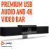Poly Studio 4K USB Video Conference System Camera/Mic/Speaker Small & Medium Conference Rooms Presenter Tracking NoiseBlock AI Autoframing Teams/Zoom Certified Poly Studio 4K USB Video Conference System Camera/Mic/Speaker Small & Medium Conference Rooms Presenter Tracking NoiseBlock AI Autoframing Teams/Zoom Certified