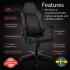 Arozzi Primo Premium PU Leather Gaming Chair Office Chair with Recliner Swivel Tilt Rocker Adjustable Height 4D Armrests Neck Pillow and Built-in Lumbar Adjustment - Black with Red Accents Arozzi Primo Premium PU Leather Gaming Chair Office Chair with Recliner Swivel Tilt Rocker Adjustable Height 4D Armrests Neck Pillow and Built-in Lumbar Adjustment - Black with Red Accents