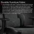 Arozzi Vernazza VENTO Top-tier Hybrid Furniture Fabric / PU Leather Details & Full Back Chair - Ash