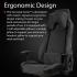 Arozzi Vernazza VENTO Top-tier Hybrid Furniture Fabric / PU Leather Details & Full Back Chair - Ash
