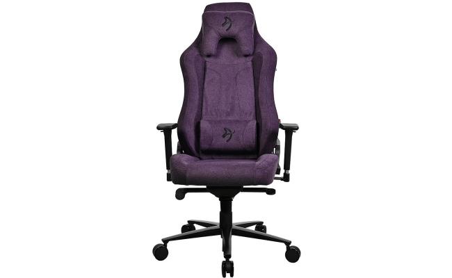 Arozzi Vernazza Soft Fabric Gaming Chair Multi-Dimensional Armrests Rocking & Lock-Tilt Function Adjustable Height & Backrest 3D Armrests - Purple Arozzi Vernazza Soft Fabric Gaming Chair Multi-Dimensional Armrests Rocking & Lock-Tilt Function Adjustable Height & Backrest 3D Armrests - Purple