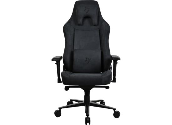 Arozzi Vernazza Supersoft XL Upholstery Material has a Unique Velvety Texture That is Fluid-Repellant & Breathable Memory Foam Lumbar Support 4D Armrest Support 170kg - Pure Black