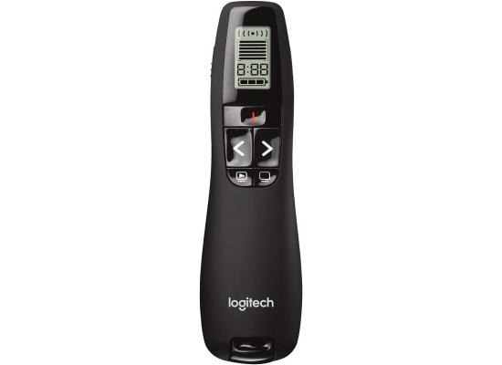 Logitech Professional Presenter R800 Wireless Presentation Clicker Remote w/ Green Laser Pointer & LCD Display - Black