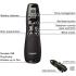Logitech Professional Presenter R800 Wireless Presentation Clicker Remote w/ Green Laser Pointer & LCD Display - Black Logitech Professional Presenter R800 Wireless Presentation Clicker Remote w/ Green Laser Pointer & LCD Display - Black