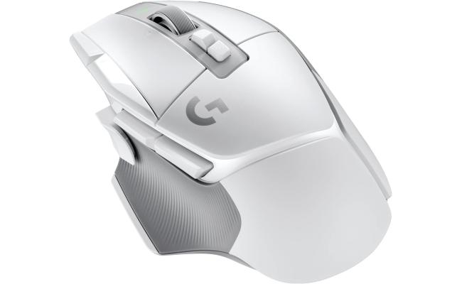 Logitech G502 X LIGHTSPEED Wireless LIGHTFORCE Hybrid Optical-Mechanical Switches HERO 25K Sensor For macOS & Windows - White Logitech G502 X LIGHTSPEED Wireless LIGHTFORCE Hybrid Optical-Mechanical Switches HERO 25K Sensor For macOS & Windows - White