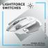 Logitech G502 X LIGHTSPEED Wireless LIGHTFORCE Hybrid Optical-Mechanical Switches HERO 25K Sensor For macOS & Windows - White Logitech G502 X LIGHTSPEED Wireless LIGHTFORCE Hybrid Optical-Mechanical Switches HERO 25K Sensor For macOS & Windows - White