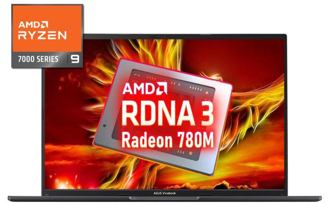 Asus VivoBook 16 (2023) M1605XA NEW 7th Gen AMD Ryzen 9 7940HS 8-Cores w/ High-Performance Processor & DDR5 Memory - Black