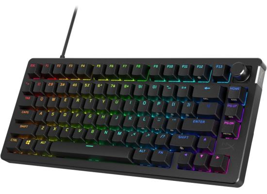 HyperX Alloy Rise 75 Mechanical Ultra-Customizable Hot-Swappable Switches Ambient Light Sensor Gasket Mounted Linear Switches