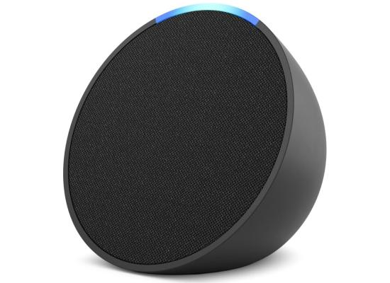 Amazon Echo Pop Gen 1 Built-in Alexa Smart Wi-Fi & Bluetooth Speaker Balanced Bass Voice Control Loud Sound - Charcoal