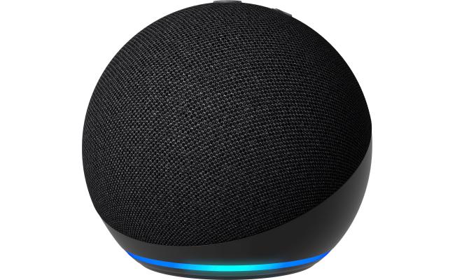 Amazon Echo Dot (5th Gen, 2022 release) With Bigger Vibrant Sound Helpful Routines & Alexa - Charcoal