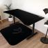 Arozzi Floor Mat Zona Quattro Microfiber Gaming Chair Floor Mat for Carpet Anti-Slip Noise Dampening Floor Mat for Office Chair - Black Grey