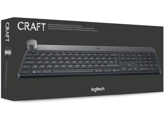 Logitech Craft Illuminated Wireless & Bluetooth Programmable Input Dial Multi-Device Automatic Backlit Keys Rechargeable For PC/Mac/Laptop - Black