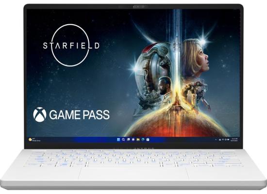 ASUS ROG Zephyrus G14 (2023) GA402XV 7Gen AMD Ryzen 9 7940HS 8-Cores w/ Nvidia RTX 4060 8GB & 2.5K IPS 165Hz Display - Moonlight White