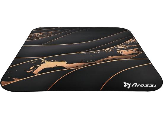 Arozzi Floor Mat Zona Quattro Microfiber Gaming Chair Floor Mat for Carpet Anti-Slip Noise Dampening Floor Mat for Office Chair - Black Gold