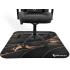 Arozzi Floor Mat Zona Quattro Microfiber Gaming Chair Floor Mat for Carpet Anti-Slip Noise Dampening Floor Mat for Office Chair - Black Gold