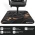 Arozzi Floor Mat Zona Quattro Microfiber Gaming Chair Floor Mat for Carpet Anti-Slip Noise Dampening Floor Mat for Office Chair - Black Gold