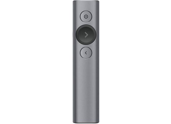 Logitech Spotlight Presentation Remote Advanced Digital Highlighting with Bluetooth Universal Presenter Clicker 30M Range & Quick Charging – Slate