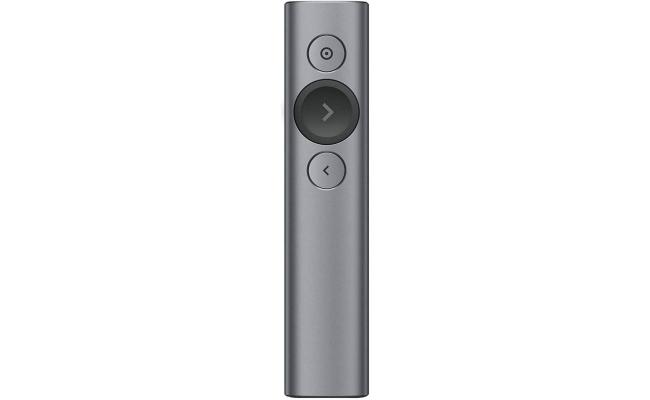 Logitech Spotlight Presentation Remote Advanced Digital Highlighting with Bluetooth Universal Presenter Clicker 30M Range & Quick Charging – Slate Logitech Spotlight Presentation Remote Advanced Digital Highlighting with Bluetooth Universal Presenter Clicker 30M Range & Quick Charging – Slate