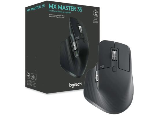 Logitech MX Master 3S Wireless Performance Mouse Ultra-fast Scrolling Ergo 8K DPI Track on Glass Quiet Clicks USB-C - Graphite