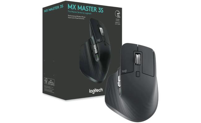 Logitech MX Master 3S Wireless Performance Mouse Ultra-fast Scrolling Ergo 8K DPI Track on Glass Quiet Clicks USB-C - Graphite Logitech MX Master 3S Wireless Performance Mouse Ultra-fast Scrolling Ergo 8K DPI Track on Glass Quiet Clicks USB-C - Graphite