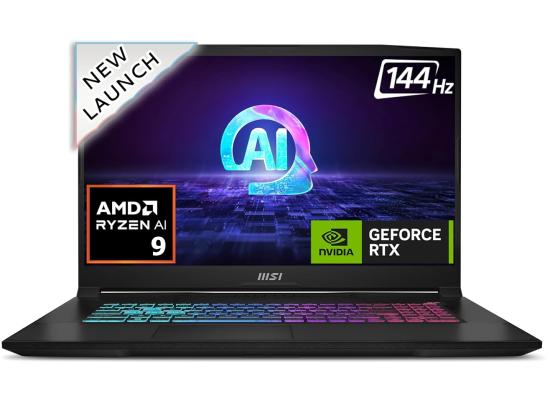 MSI Katana A17 AI (2024) NEW 8Gen AMD Ryzen™ 9 8945HS 8-Cores AI-Enabled Experiences w/ Nvidia RTX 4070 8GB DDR6 & 144Hz Display - Black