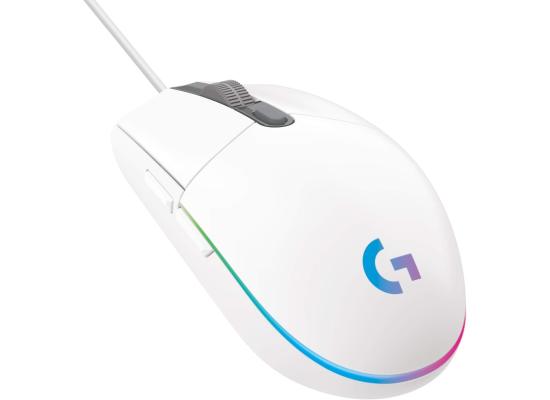 Logitech G102 Light Sync Gaming Customizable RGB Lighting 6 Programmable Buttons Gaming Grade Sensor 8,000dpi Tracking Light Weight - White