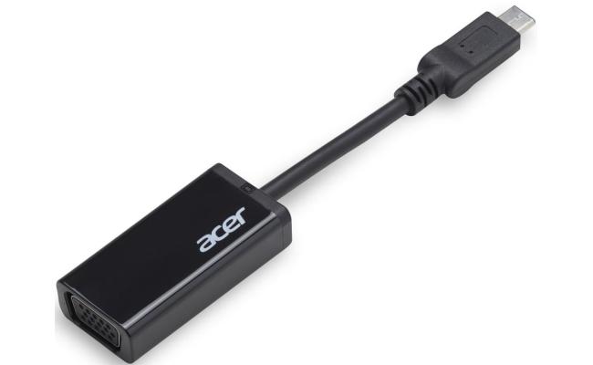 ACER USB Type-C to VGA Plug and Play Converter Cable Adaptor - Black