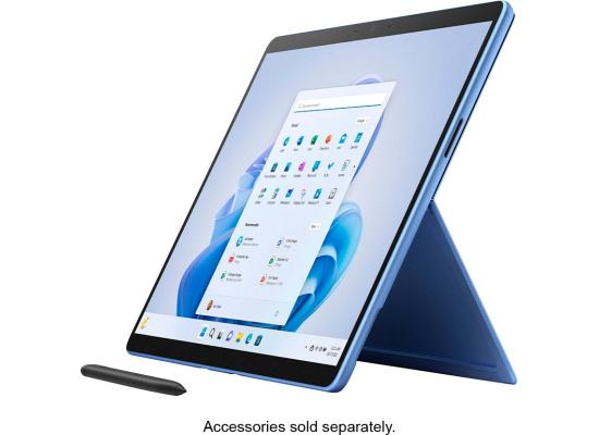 Microsoft Surface Pro 9 (Latest Model) 12Gen Intel Core i5 10-Cores 2-in-1 Touch w/ 2.8K 120Hz Display & 256GB Storage - Sapphire