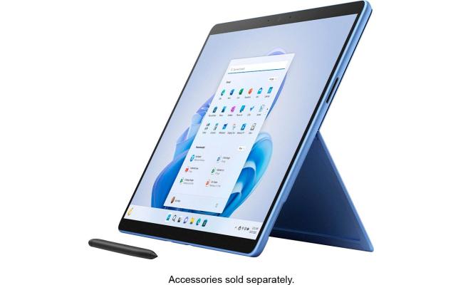 Microsoft Surface Pro 9 (Latest Model) 12Gen Intel Core i5 10-Cores 2-in-1 Touch w/ 2.8K 120Hz Display & 256GB Storage - Sapphire