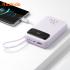 MCDODO MC-324 PD 20W Power Bank with USB C Cable 10000mAh Phone Battery Pack Portable Charger - Purple