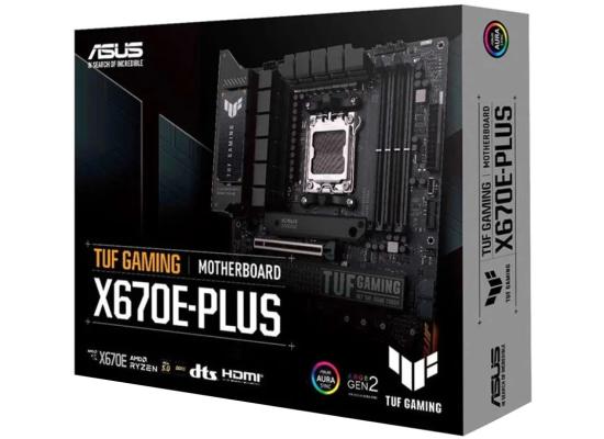 ASUS TUF Gaming X670E-PLUS DDR5 AM5 Ryzen 7000 PCIe® 5.0 4x M.2 Slots 2.5 Gb LAN USB 4 Aura RGB Lighting)