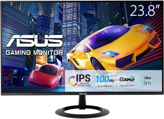 ASUS VZ24EHF 24" IPS Eye Care Gaming Full HD 100Hz 1ms Low Blue Light Flicker Free Frameless  & Ultra-Slim - Black