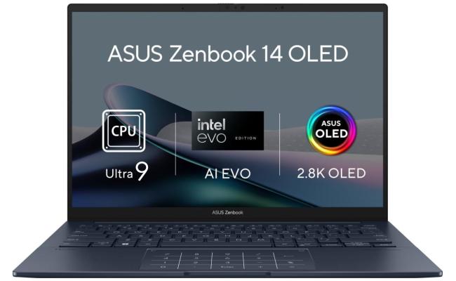 ASUS Zenbook 14 OLED (2024) UX3405 Intel Core Ultra 9 AI Boost NPU 16-Core w/ 3K OLED 120Hz Touch Display & BIG Battery