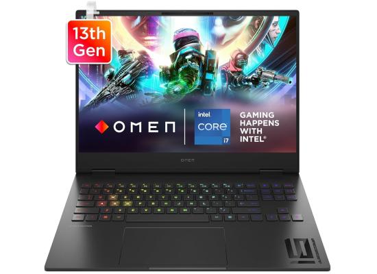 HP OMEN 16 (2023) 16-wf0000ne NEW 13Gen Intel Core i7 16-Cores w/ Nvidia RTX 4080 12GB & IPS 2K 240Hz Display - Shadow Black