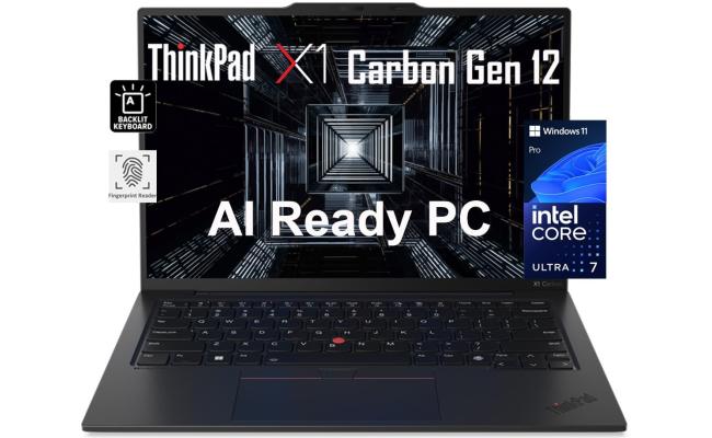 Lenovo ThinkPad X1 Carbon Gen 12 (2024) Intel Core Ultra 7 H-Serise Powerful 16-Cores w/ Intel® AI Boost NPU & OLED 2.8K 120Hz Display - Black
