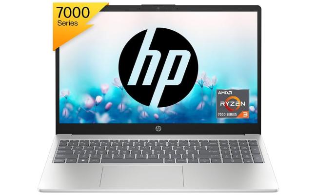 HP Laptop 15-fc0000ne (2023) NEW 7th Gen AMD Ryzen 3 4-Cores w/ Backlit Keyboard , IPS FHD Display & Windows 11 - Silver