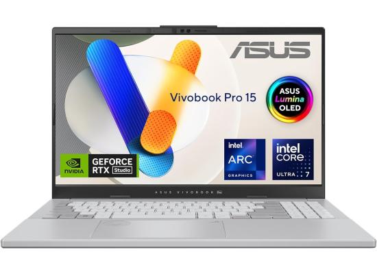 ASUS Vivobook Pro 15 (2024) N6506MV Intel Core Ultra 7 AI Boost NPU 16-Core For Creative Pro & Gaming Pro w/ Nvidia RTX 4060 8GB & 3K OLED 120Hz