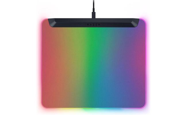 Razer Firefly V2 Pro Fully Illuminated RGB Gaming Mouse Mat Backlit Design 15 Zone Chroma Lighting USB 2.0 Port Detachable USB Type C Cable Micro Textured Surface - Anti Slip Base