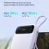 MCDODO MC-325 PD 22.5W Power Bank with iP Cable, 10000mAh Phone Battery Pack Portable Charger - Black