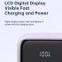 MCDODO MC-325 PD 22.5W Power Bank with iP Cable, 10000mAh Phone Battery Pack Portable Charger - Black