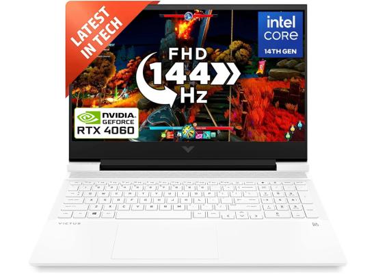 Victus by HP (2024) 16-r1026ne NEW 14Gen Intel Core i7 14650HX 16-Cores w/ Nvidia RTX 4060 8GB & 144Hz Display - Ceramic White
