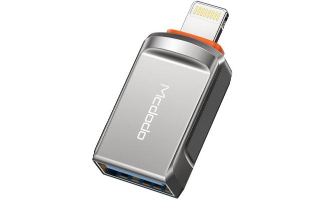 Mcdodo OT-8600 USB-A 3.0 to Lightning Fast Transmission OTG Adapter for i-Phone, i-pad, i-pod Devices (Lightening)