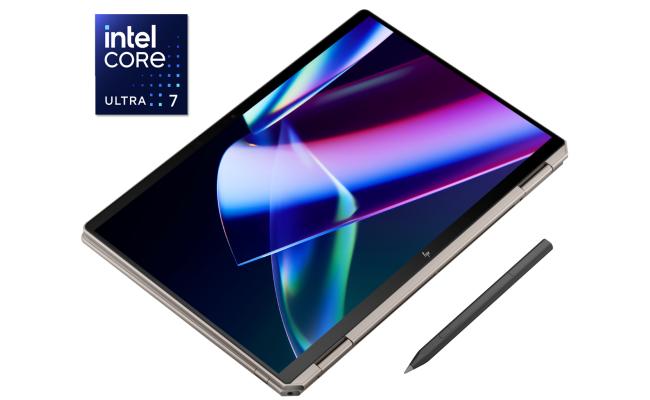HP Spectre x360 14 (2024) 14T-EU000 NEW Intel Core Ultra 7 H-Serise Powerful 16-Cores w/ Intel® AI & 3K OLED HDR 500 Touch Screen Display - Sahara Silver